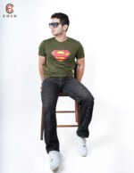 Man Of Steel Superman Front & Back Screen Print Tshirt