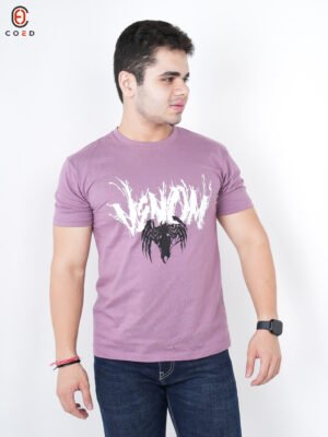 Venom Front Print T-Shirt