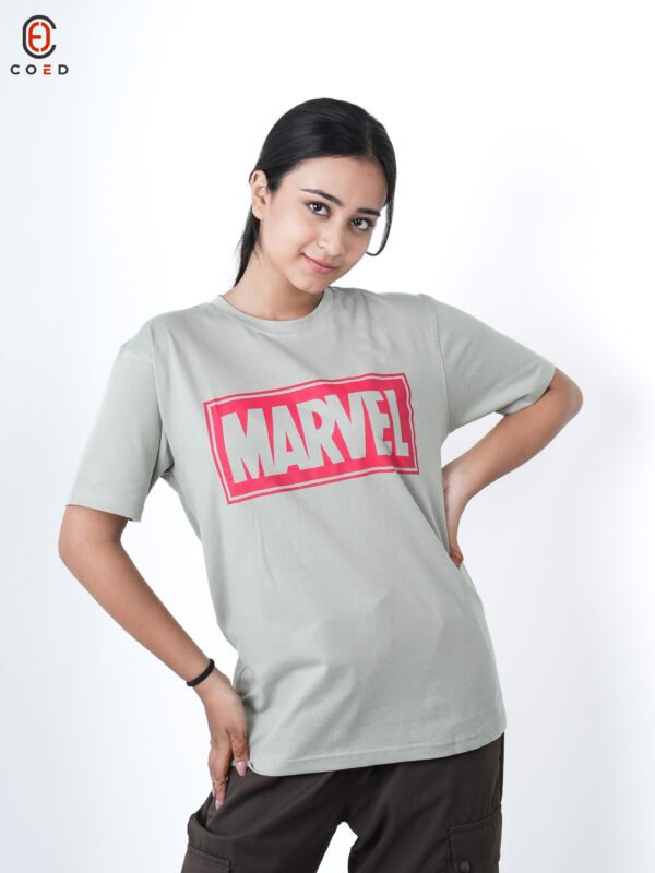 Marvel Front Print Half Sleeve T-Shirt For Women