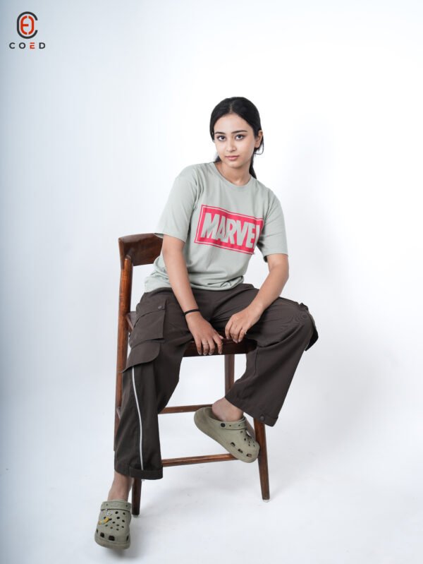 Marvel Front Print Half Sleeve T-Shirt For Women