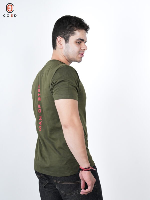 Man Of Steel Superman Front & Back Screen Print Tshirt