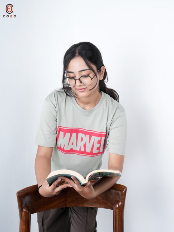 Marvel Front Print Half Sleeve T-Shirt For Women