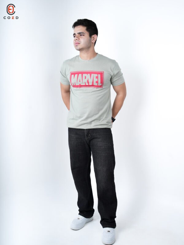 Marvel Front Print Half Sleeve T-Shirt