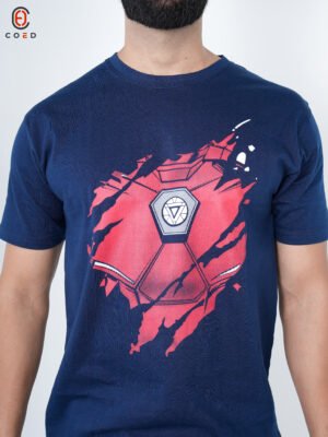 Iron Man Front Screen Print T-Shirt