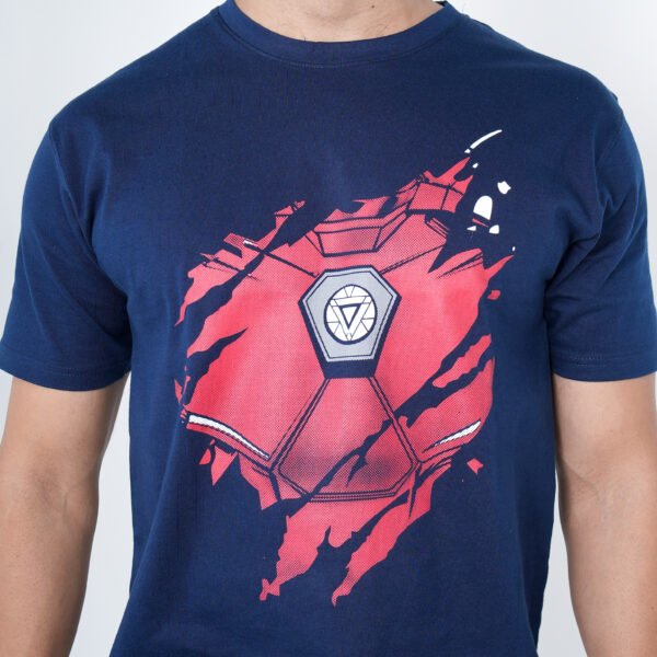 Iron Man Front Screen Print T-Shirt