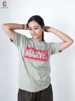 Marvel Front Print Half Sleeve T-Shirt For Women