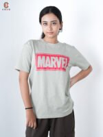 Marvel Front Print Half Sleeve T-Shirt For Women