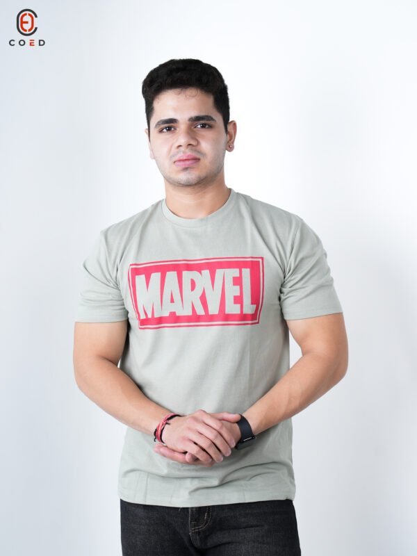 Marvel Front Print Half Sleeve T-Shirt