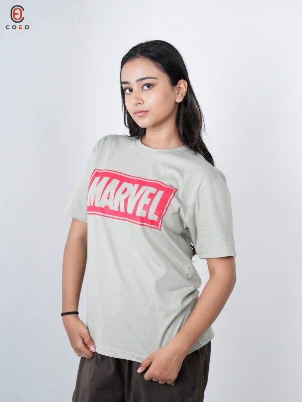 Marvel Front Print Half Sleeve T-Shirt For Women